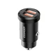 Автомобільний зарядний пристрій ESSAGER Gyroscope Mini Charger USB-A + USB-A 30W Black (ECC2A-TL01) - зображення 2