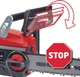 Пила цепная аккумуляторная Einhell GE-LC 18/25 Li Set PXC 18В шина 25см 4.3м/с акум. 30Ah и зарядное устройство: дополнительная цепь 3.6кг - изображение 4