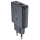 Зарядне мережеве ACEFAST A69 1хUSB/1хType-C QC PD30W GaN швидка зарядка для мобільних пристроїв для телефона/смартфона Чорний - изображение 1