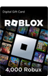 Карта пополнения Roblox Gift Card 4000 Robux | Роблокс 4000 Робукс (коды 2000 + 2000) - изображение 1