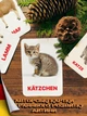 Карточки Домана ''Домашние животные и их детеныши'' на немецком языке, в наборе 16 карточек - изображение 1