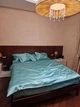 Атласное постельное белье Полуторный Бирюзовый 145 x 210 + 4 x 50 x 70 (141412) - изображение 7
