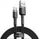 Кабель Baseus Cafule Cable USB for Type-C 2A 3m Black/Grey (CATKLF-UG1) - зображення 1