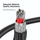 Кабель Essager Interstellar Transparent Design USB Cable Type C to Type C 100W 2 м Black (EXCTT1-XJA01-P) - зображення 5