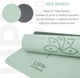 Килимок для йоги Up & Forward 183x61x0.6 см TPE Jade Flower (UF-9100) - зображення 5