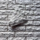 Гипсовая плитка мраморный кирпич светло-серая 1 м.кв - изображение 2