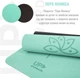 Килимок для йоги Up & Forward 183x61x0.6 см TPE Emerald Flower (UF-9300) - зображення 5