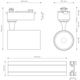 Набір для освітлення DPM X-Line LED трековий 4 x 15 W чорний (STR-4X15W-B) - зображення 7