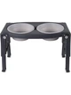 Миска Dexas Adjustable Height Pet Feeder двойная, с регулируемыми ножками, светло-серая, 960 мл - изображение 1