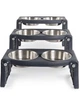 Миска Dexas Double Pet Feeder двойная, с регулируемыми ножками, нержавеющая сталь, серая, 960 мл - изображение 4