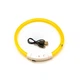 Світлодіодний LED нашийник Lesko L-18 Yellow S USB водовідштовхувальний, що світиться, для собак і котів - зображення 4