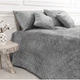 Покрывало ТЕП Velour (Велюр) 180х240 Светло-серое Ромб круглый - изображение 5