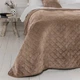 Покрывало ТЕП Velour (Велюр) 240х260 Капучино Ромб круглый - изображение 2