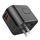 Переходник для розеток HOCO AC15 Walker three-port PD20W 2xUSB Type-C Black - изображение 4