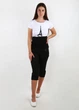 Бриджі жіночі Mango XS Чорний (LN-4285-Black) - зображення 4