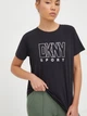 Футболка женская DKNY Rhinestone Outline S DP3T9768-BLK XS Черная (755404327733) - изображение 1