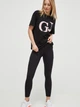 Спортивные леггинсы для фитнеса высокие женские Donna Karan NY (DKNY) High Waist 7/8 Tight DP3P3249-BLK XS Черные (755404535756) - изображение 3