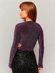 Боди-лонгслив женский Tally Weijl SBOPAALANIL-FBX XS Фиолетовый (7612950002534) - изображение 2
