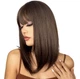 Женский парик TINY LANA LC5056-1 с челкой из высокотемпературного волокна Medium Brown (79299316) - изображение 4