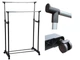 Підлогова телескопічна вішалка-стійка до 30 кг Чорний Double Bar Rack Hight Ajustable (SH772377) - зображення 1