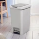Відро для сміття 30 л з кришкою та педаллю пластикове MVM BIN-01 30L GRAY - зображення 3