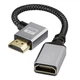 Кабель переходник HDMI Male - HDMI Female 4К 2K 60Hz, 20 см (Left) (48682) - изображение 3