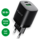 Зарядний пристрій 30W USB+USB-C (PD30W) HAVIT HV-UC30 Black - зображення 1