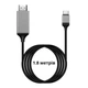 Кабель USB Type-C – HDMI 1.8м 4К Thunderbolt 3 для Apple MacBook - изображение 2