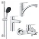 Набір змішувачів 4 в 1 для ванної кімнати та кухні Grohe QuickFix Start M-Size UA202301KE - зображення 1