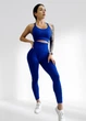 Костюм для фитнеса женский LILAFIT комплект лосины пуш ап и топ синий L (LFS000062) - изображение 1