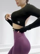 Костюм для фітнесу жіночий LILAFIT чорно-бордовий S (LFS000061) - зображення 4