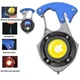 Ліхтар Брелок X-BALOG W5143-COB(white+yellow+red), multitool, Li-Ion акум., магніт, карабін, вукрутка, ЗП Type-C - изображение 1