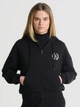 Bluza damska rozpinana z kapturem Big Star MORINGA S Czarna (5900714712136) - obraz 1