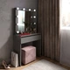 Туалетный столик с зеркалом и подсветкой в сером цвете антрацит MS612, 160*80*40 Markson - изображение 2