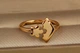 Кольцо Xuping Jewelry Пазл раздвижное 16 и больше золотистое - изображение 1