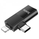 Перехідник Hoco UA17 Адаптер Lightning/UCB C на USB 2.0 Чорний - зображення 4