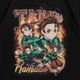 Футболка с принтом Аниме Demon Slayer Tanjiro Kamado 2XL Черный Ф Ан019-Ч 2XL - изображение 2