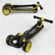Самокат триколісний 84377 Best Scooter складане алюмінієве кермо, 4 колеса PU зі світлом - изображение 3