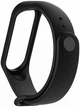 Ремешок силиконовый Original Design для фитнес браслета Xiaomi Mi Band 3, Mi Band 4, черный с металлической кнопкой (mrk4511) - изображение 3