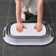 Ведро складное MVM BIN-18 бело-серое 26л (BIN-18 26L WHITE/GRAY) - изображение 4