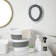 Ведро складное MVM BIN-17 бело-серое 10л (BIN-17 10L WHITE/GRAY) - изображение 6