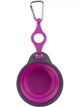 Миска дорожная складная Dexas Travel Cup with Bottle Holder & Carabiner, 240 мл, пурпурная - изображение 2
