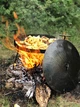 Комплект: Сковорода мангал из диска бороны ⌀50 см + Крышка Sayton походная туристическая со съемными ручками и ножками для костра - изображение 14