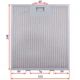 Фильтр жировой для вытяжки 222x248x8mm (45mm/76mm) - изображение 2