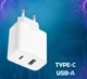 Ładowarka sieciowa Xiaomi CUKTECH A19 EU 30W Charger (Type-A + Type-C) White - obraz 3