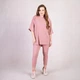 Костюм женский футболка с леггинсами рубчик Tina TN5-2134 44-48 розовый - изображение 2