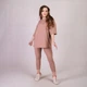 Костюм женский футболка с леггинсами рубчик Tina TN-2134 44-48 бежевый - изображение 2