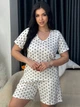 Піжама (футболка + шорти) жіноча AVRORA АЕ 124574 46-48 Біла (ROZ6501009027) - зображення 3