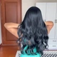 Жіноча перука HAIRCUBE LC344-1 довге хвилясте синтетичне волосся з чубчиком, чорний (79423564) - зображення 5
