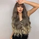 Жіноча перука HAIRCUBE LC5108-1 довге хвилясте синтетичне волосся з чубчиком, русяве з омбре (79423234) - зображення 3